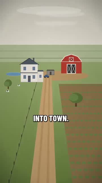 Frame from our zombie survival short Zombie Farm: day 1 on a farm